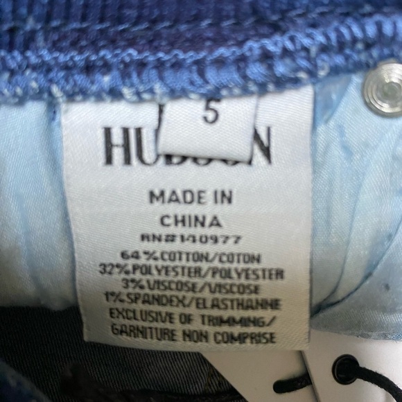 Hudson Rosie Pull On Ankle Jeans Kids Size 5 NWT - Picture 4 of 6